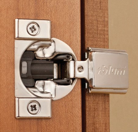 One Piece 105 Hinge -for partial overlay applications