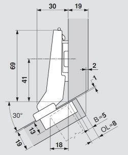 CLIP top BLUMOTION Positive Angled Hinges, image 3