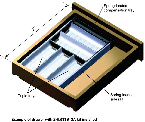 Cutlery Sets - for 21" drawer lengths
