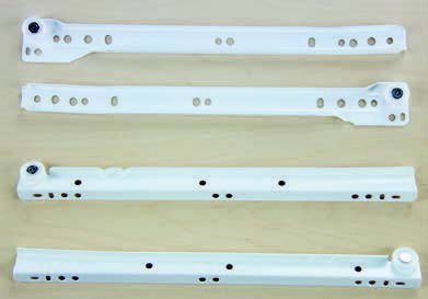Standard 4000 Series Runners (3/4 Extension White), image 1