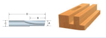 Solid Carbide Single-Flute Straight Bits