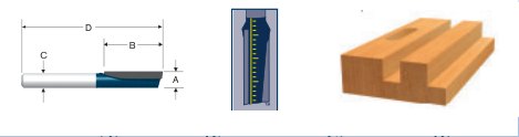 Carbide-Tipped Single-Flute Straight Bits