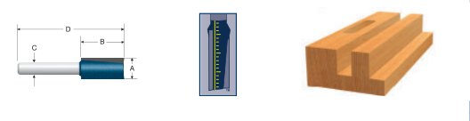 Carbide-Tipped Double-Flute Straight Bits
