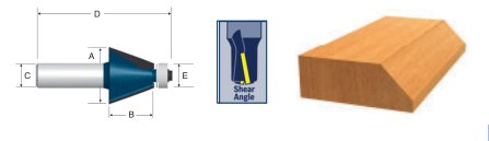 Carbide-Tipped Chamfer Bits