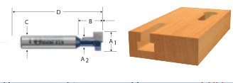 Carbide-Tipped Keyhole Bit