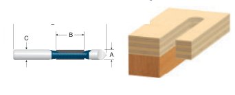 Carbide-Tipped Two Flutes Pilot Panel Bits with Drill-Through Point