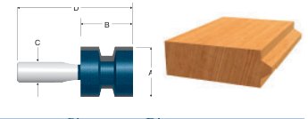Carbide-Tipped Wedge Tongue Bit