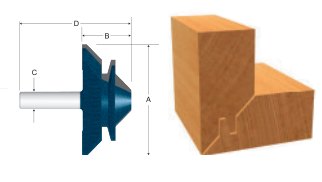 Carbide-Tipped Lock Miter Bit