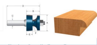Carbide-Tipped Doorlip Bit