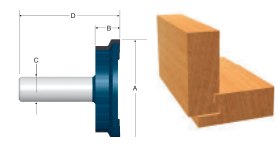 Carbide-Tipped Drawer Lock Joint Bit
