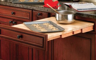 Wood Tambour Table