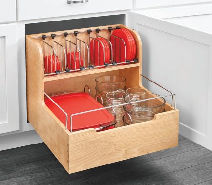 Pull-Out Chrome Baskets, image 1