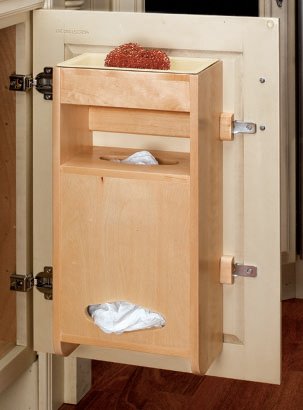 Wood Grocery Bag Holder