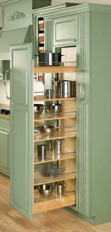 Pull-Out Wood Pantry
