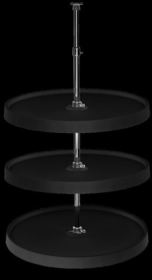 Polymer Full Circle Lazy Susan Shelf Sets (Dependently Rotating)