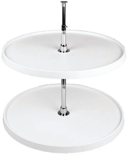 Polymer Full Circle Lazy Susan Shelf Sets (Independently Rotating)