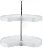 Lazy Daisy Polymer Kidney Shelf Sets (Independently Rotating)