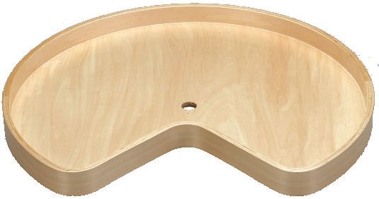 Banded Wood Kidney Lazy Susan Trays (Bulk), image 1