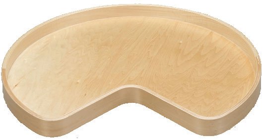 Banded Wood Kidney Lazy Susan Trays (Bulk), image 2