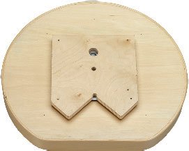Banded Wood D-Shape Lazy Susan Trays (Bulk)
