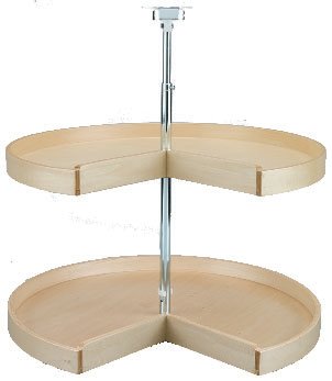 Wood Pie-Cut Lazy Susan Shelves (Bulk), image 2