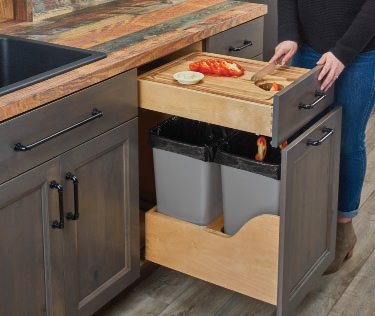 U-Shaped Maple Under Sink Organizer