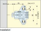 Face Frame Bracket for 304B-P4A/32-3W Mounting Plate